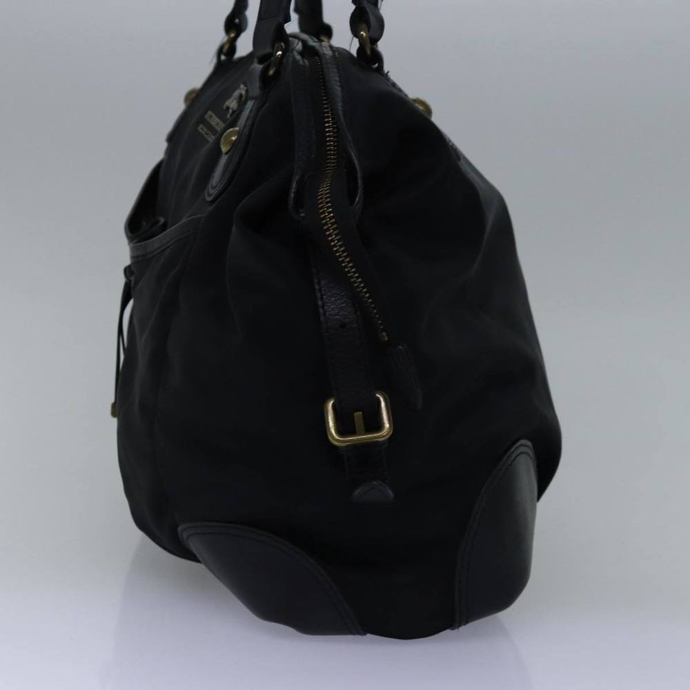 BURBERRY Blue Label Tote Bag Nylon Black Auth bs14565 - Picture 4 of 16
